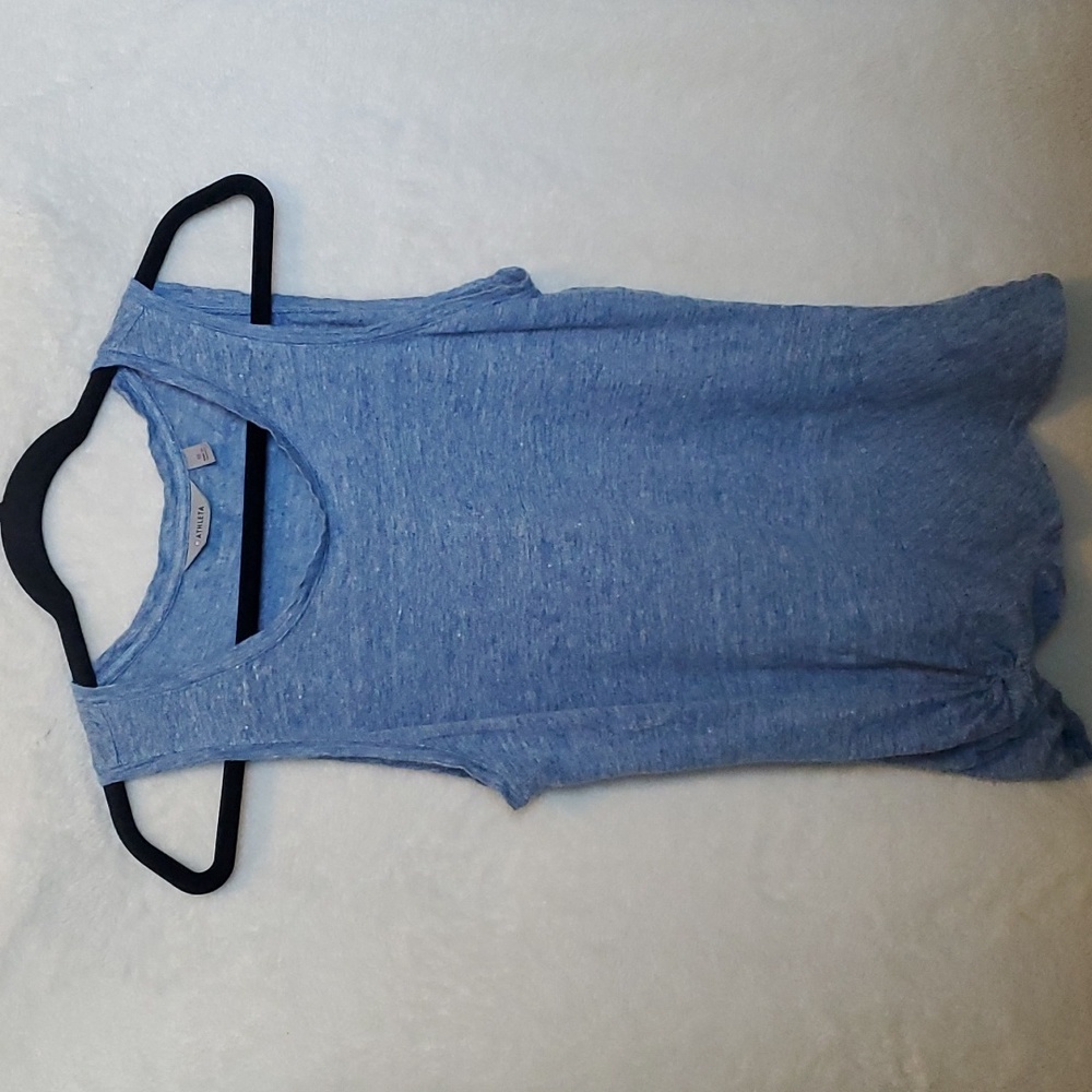ATHLETA | Tank Top Heathered Blue & White Womens Size Medium